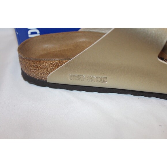 Birkenstock Women US 9-9.5 EU 40 Regular Arizona Shearling Lined Sandals GOLD - Picture 4 of 6